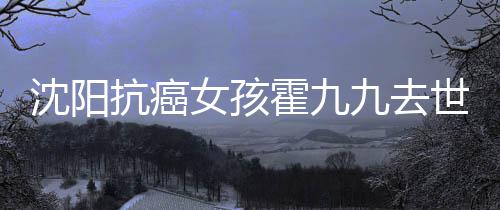 女孩料介九去九是沈阳世 谁资绍霍九霍九抗癌