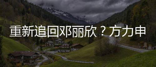 没想排除欣重新追回作邓丽但不申称方力法 会合